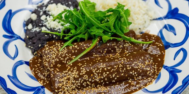 Mole Poblano Enchiladas