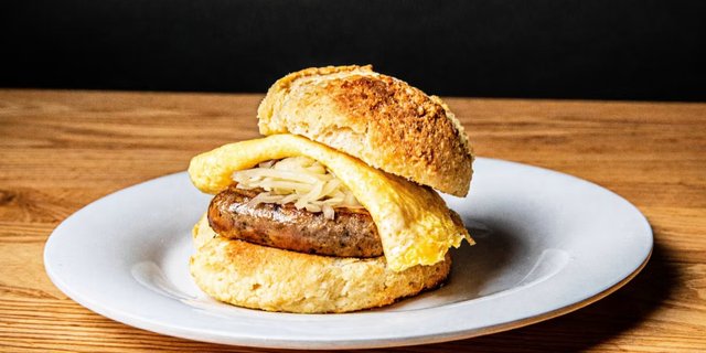 Chicken Sausage, Egg & Cheese Biscuits