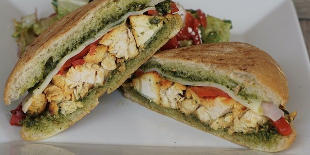 Grilled Chicken Pesto Sandwich