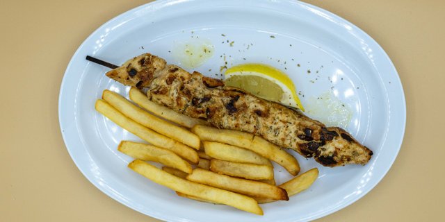 Chicken Souvlaki Dinner