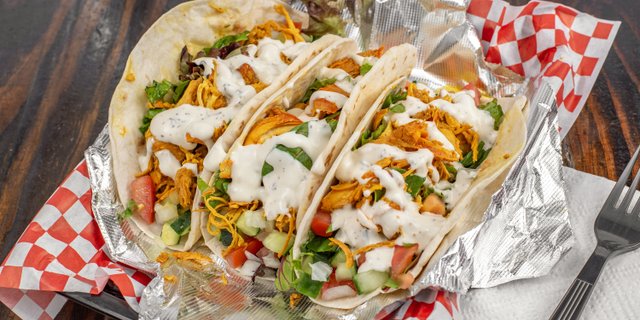 Three Chicken Tacos
