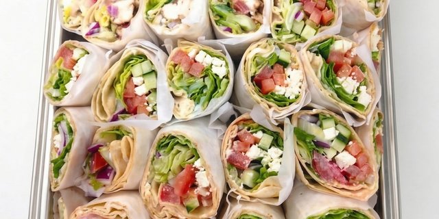 Grecian Vegetarian Wraps