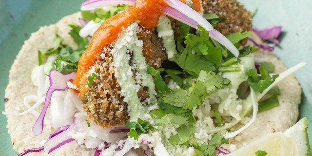 10 Fried Avocado Tacos