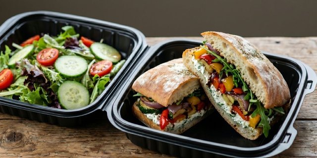 Roasted Veggie & Feta Sandwich Boxed Lunch
