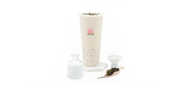 Peach Oolong Boba Milk Tea