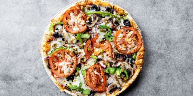 Veggie Delight House Deluxe Pizza