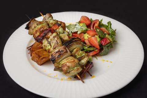 Pesto Chicken Skewers