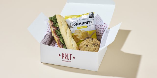 Pret’s Famous Ham & Cheese Baguette Boxed Lunch