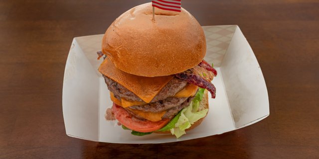 Triple Bacon Cheeseburger