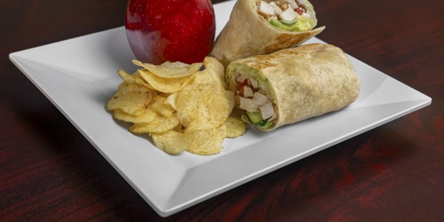 Greek Grilled Chicken Salad Wrap