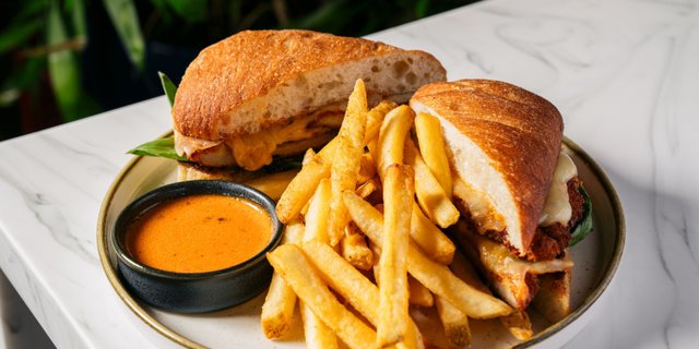 Spicy Vodka Chicken Parm Sandwich