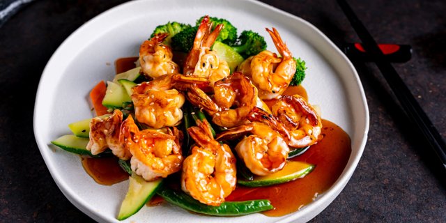 Jumbo Shrimp Teriyaki Tray