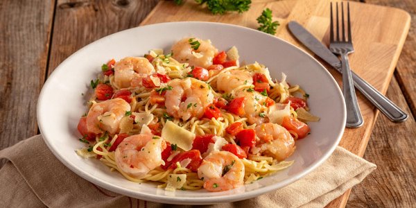 Shrimp Scampi Platter