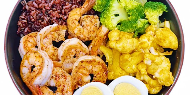 Thai Curry Coconut Shrimp Warm Bowl