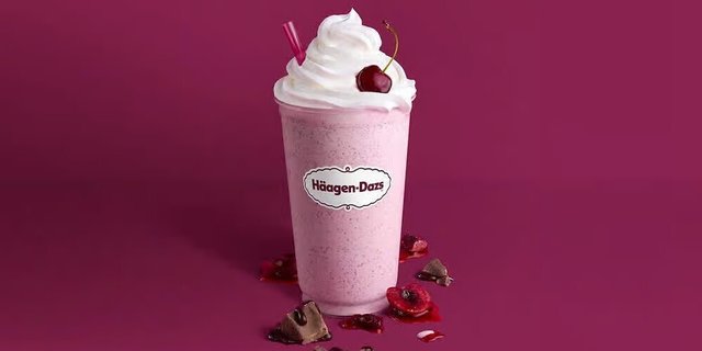 Dark Cherry Truffle Milkshake
