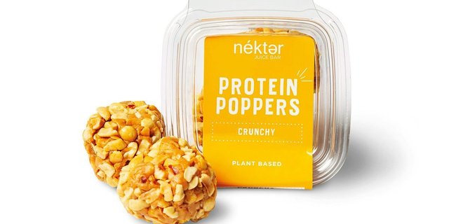 Crunchy Peanut Protein Poppers