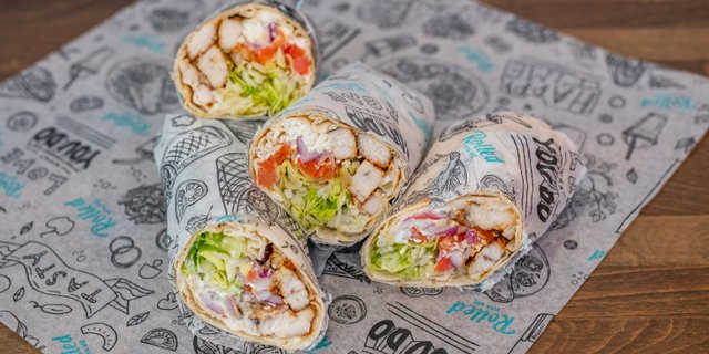 Chicken Souvlaki Pita Wrap