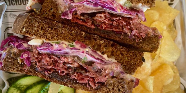 Beef Pastrami Reuben Sandwich