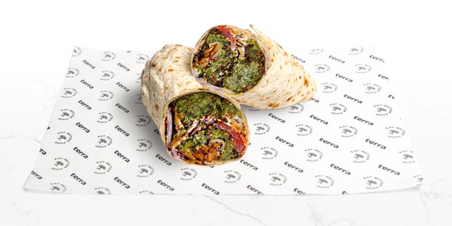 Baked Falafel Wrap