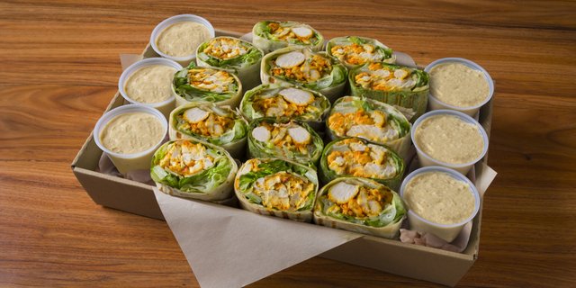 Chicken Caesar Wrap Tray