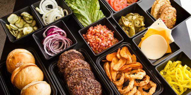 Build Your Own 1/2 Lb. Burger Bar