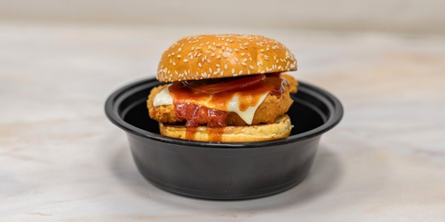 Fried Chicken Burger & Fries