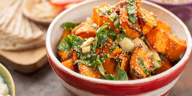 Red Chili-Glazed Sweet Potatoes