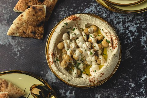Stewed Chickpeas Hummus
