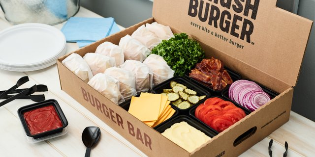 Assorted Build-Your-Own Burger Bar