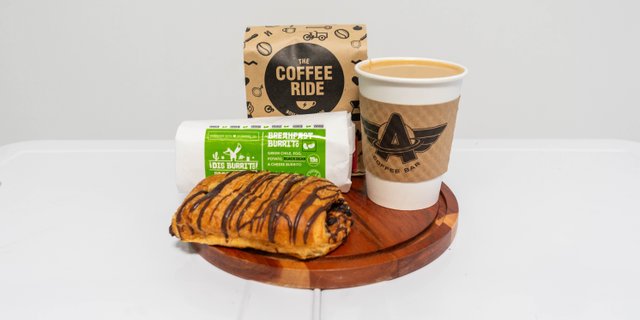 Burrito, Pastry & Latte Package