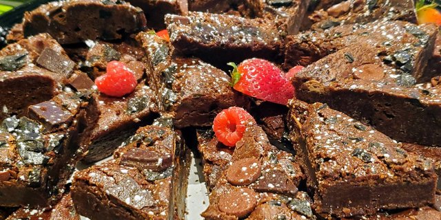 Fudge Brownie Triangles