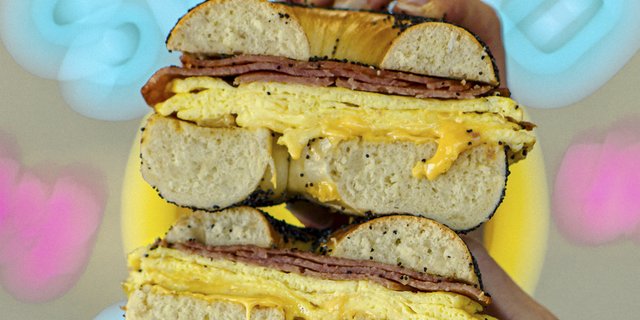 Taylor Ham, Egg & Cheese Bagel