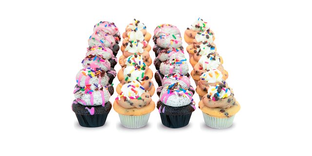2 Dozen Mini Cookie Cupcake Lovers
