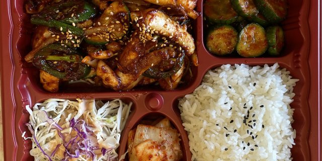 Spicy Squid Doshirak Boxed Lunch