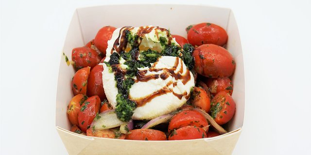 Burrata Cherry Tomato Caprese Salad