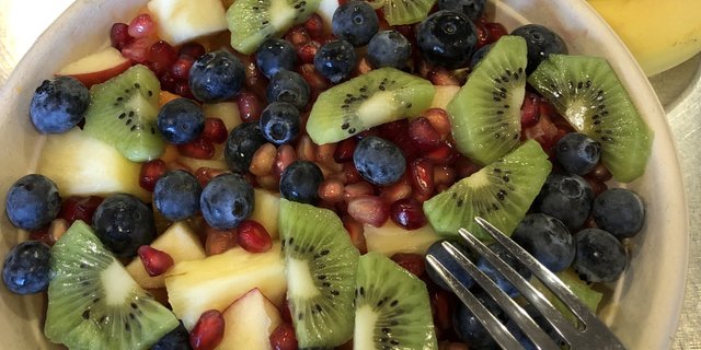 Vegan Organic Fresh Fruit Bowl
