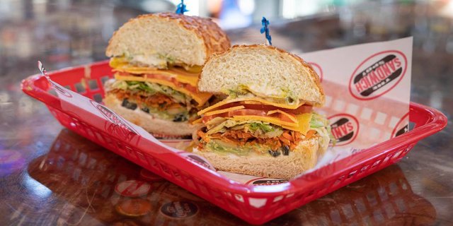 Lean Mean Veggie Machine Sandwich