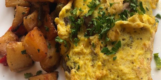 Mushroom & Goat Cheese Omelet