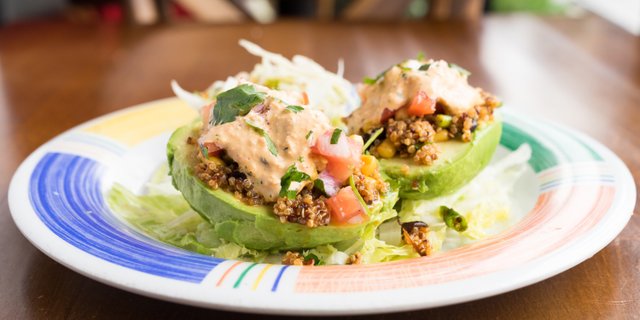 Vegan Stuffed Avocado