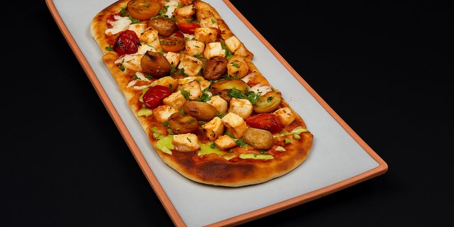 Smoked Paneer & Tomato Flatbread
