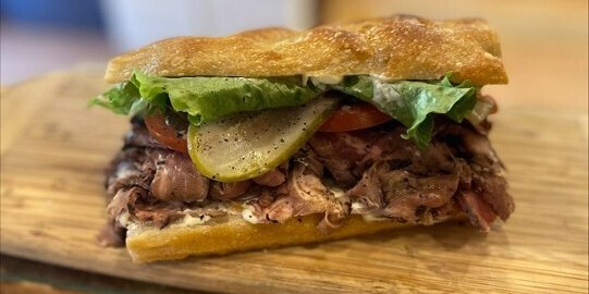 Grilled Flank Steak Sandwich