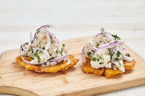 Ceviche Tostones