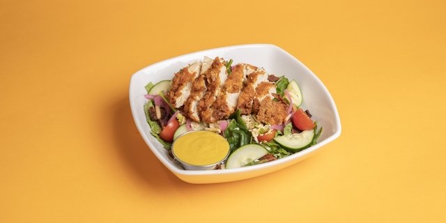 Honey Mustard Crispy Chicken Salad