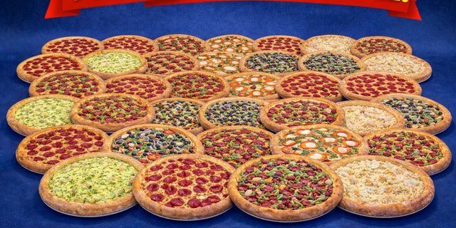 24 Pizzas For 100 People (288 Slices)