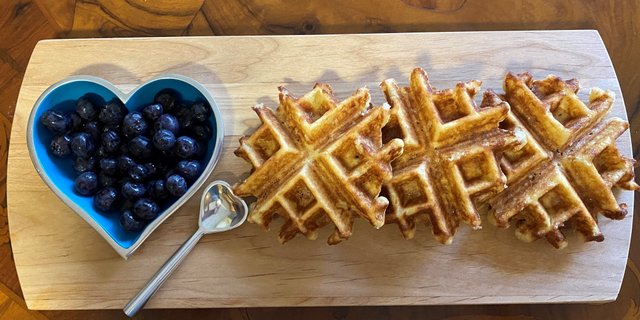 Gourmet Blueberry Waffles