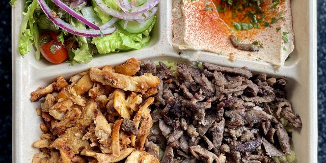 Beef & Chicken Shawarma Combo Plate