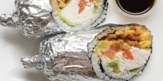 Salmon Sushi Burrito
