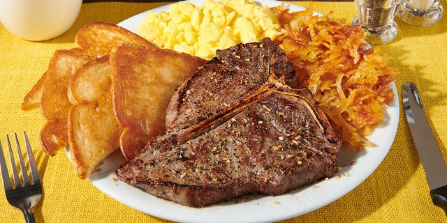 T-Bone Steak & Eggs