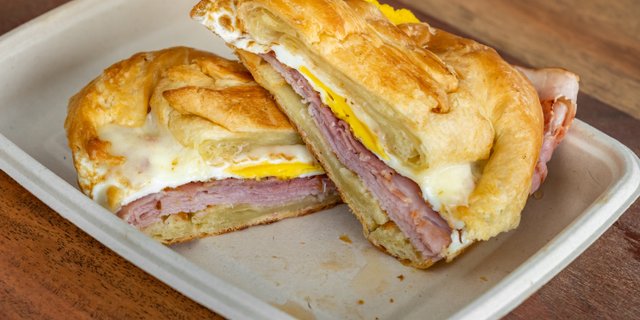 Ham, Egg & Cheese Breakfast Sandwich