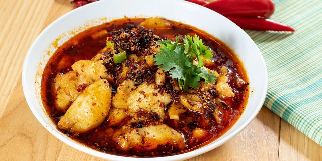 Boiled Flounder Fillet in Szechuan Hot Oil